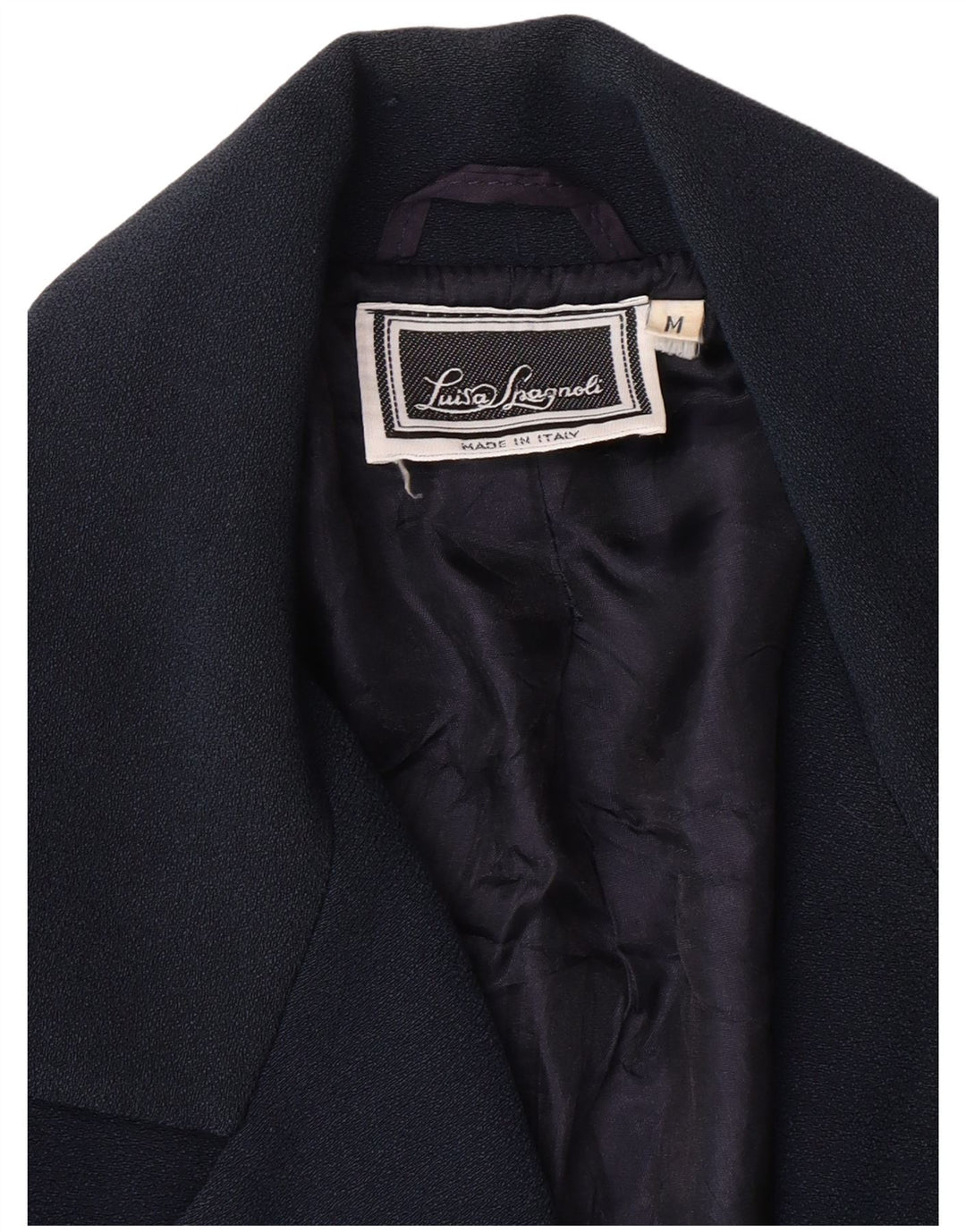 LUISA SPAGNOLI Sacou blazer pentru femei cu 3 nasturi UK 14 Medium Bleumarin