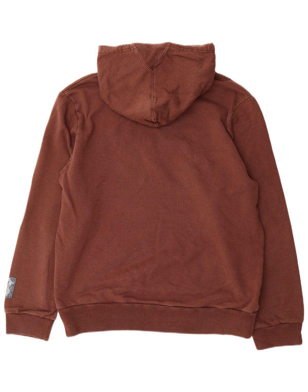 Pulover cu glugă grafic pentru bărbați Gas 2XL maro