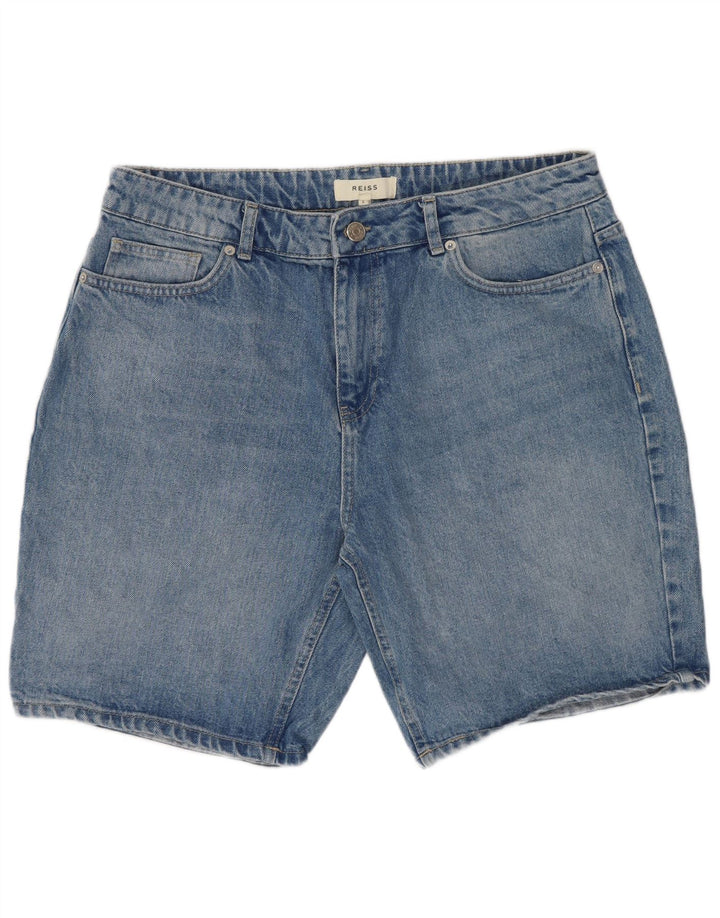 Pantaloni scurți din denim Reiss pentru bărbați W34, bumbac albastru mare