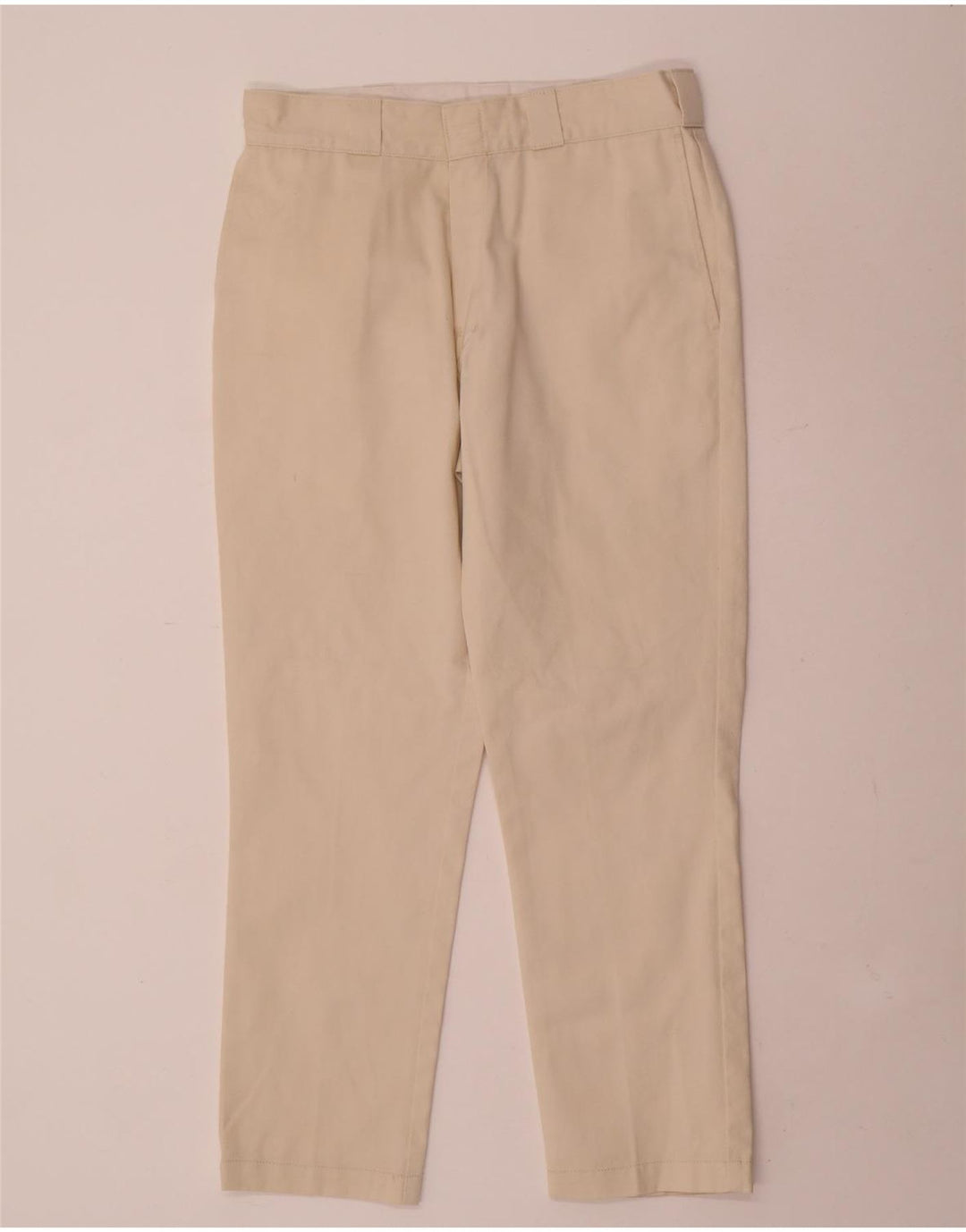 Pantaloni chino drepți pentru bărbați Dickies W32 L28 poliester bej