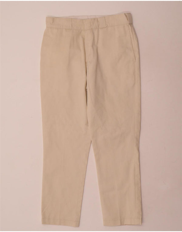 Pantaloni chino drepți pentru bărbați Dickies W32 L28 poliester bej