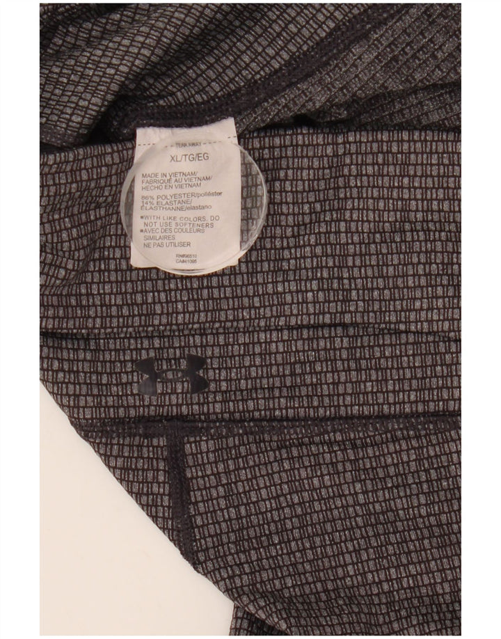 Leggings crop pentru femei UNDER ARMOUR Slim Fit UK 18 XL Gri Geometric