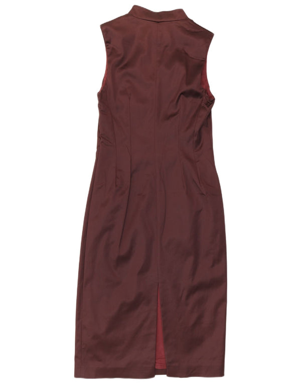 Rochie bodycon fără mâneci pentru femei Coast UK 12 Medium Burgundy Acetat