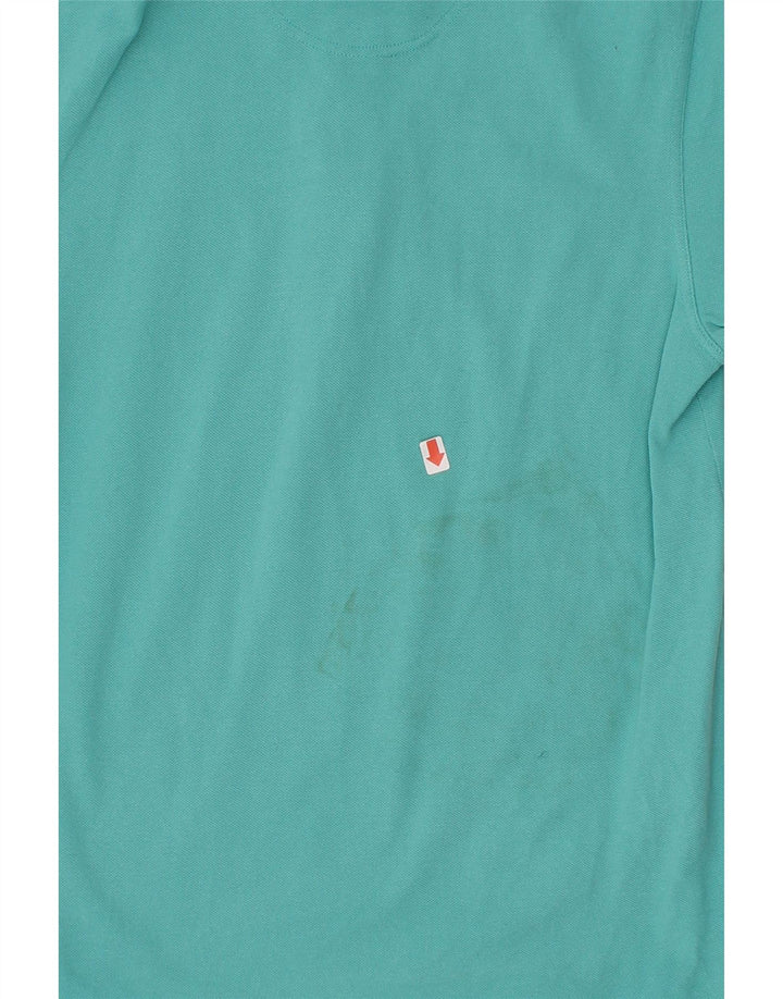 BARBOUR Mens Polo Shirt Small Turquoise Cotton Vintage Barbour and Second-Hand Barbour from Messina Hembry 
