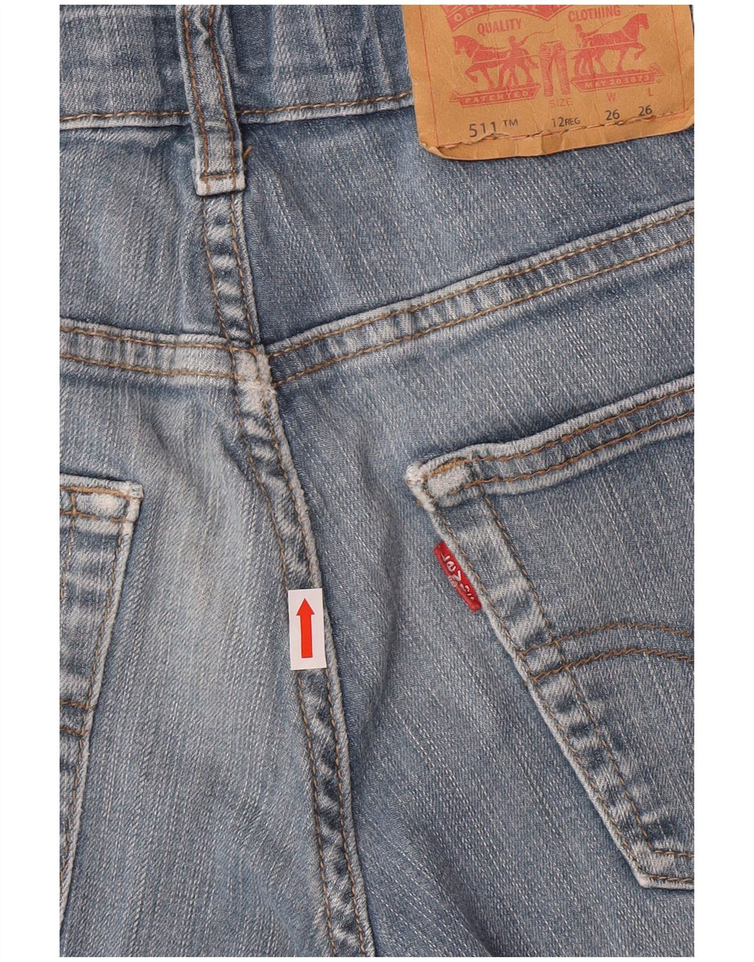 Blugi Levi's 511 Slim 11-12 ani W26 L26 Blue Bumbac Classic