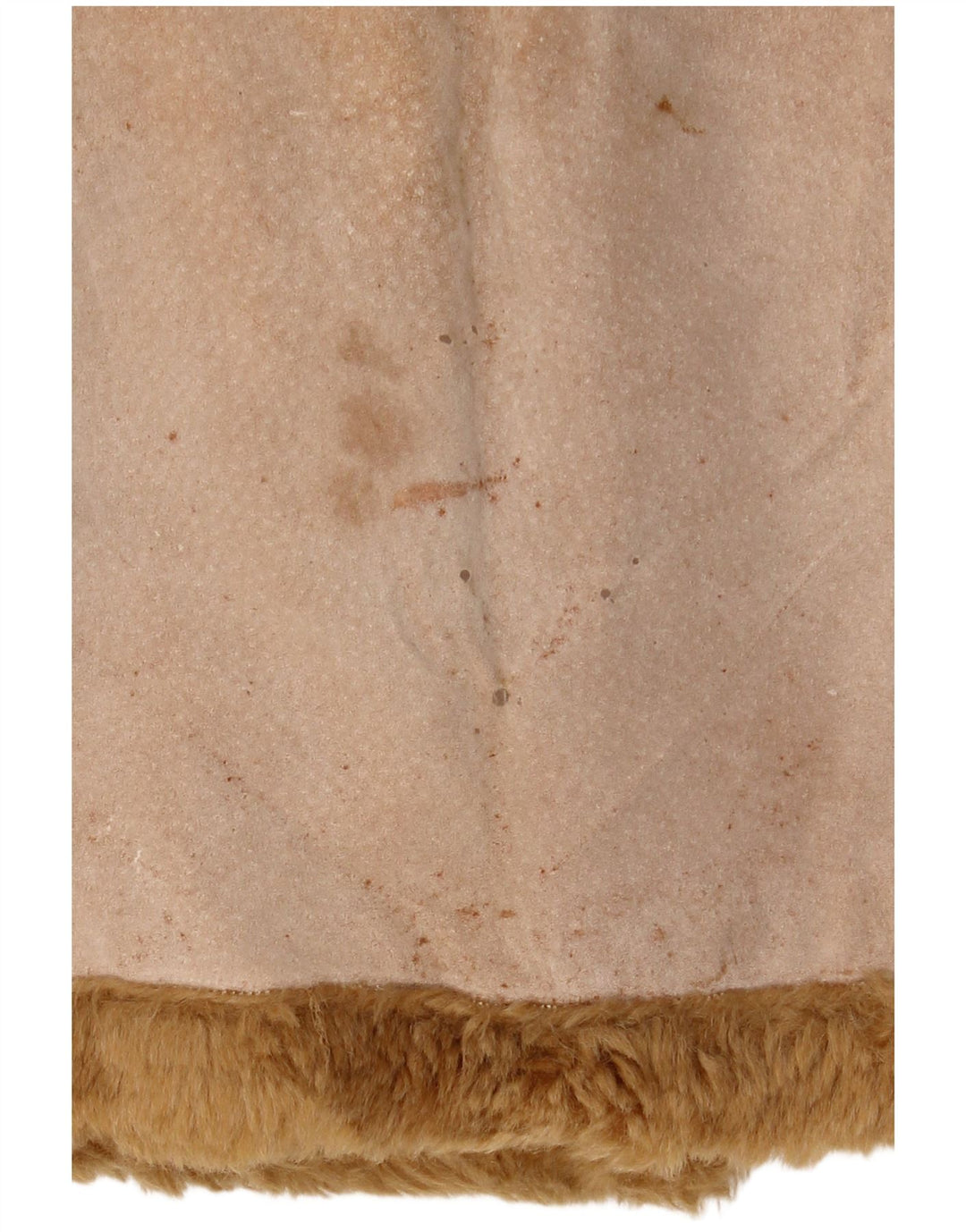 Jachetă din shearling pentru femei Zara UK 14 Medium Beige Piele