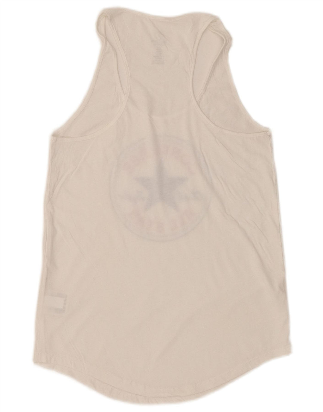 Vestă CONVERSE Classic Fit Graphic Vest Top UK 6 XS Bumbac alb