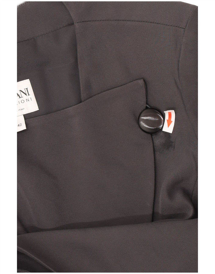 Jachetă Blazer pentru femei Armani Collezioni IT 42 Medium Negru Acetat