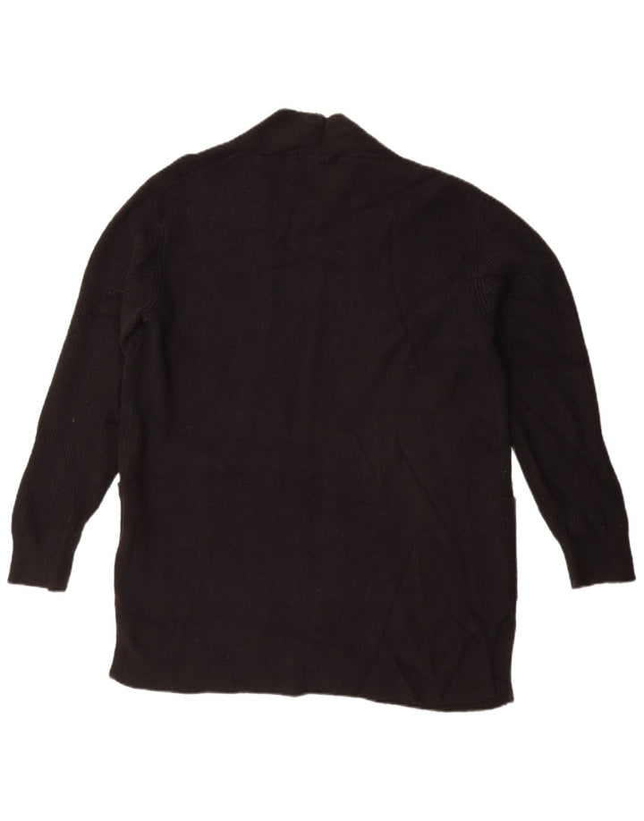 Pulover cardigan deschis supradimensionat pentru femei Marks & Spencer UK 14 mare negru