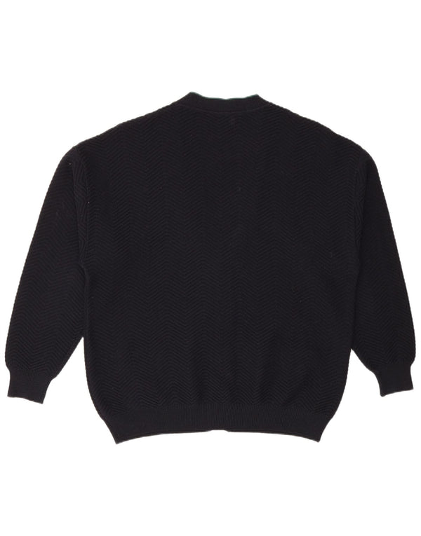 Pulover cardigan pentru bărbați IL GRANCHIO Lână mare albastru bleumarin