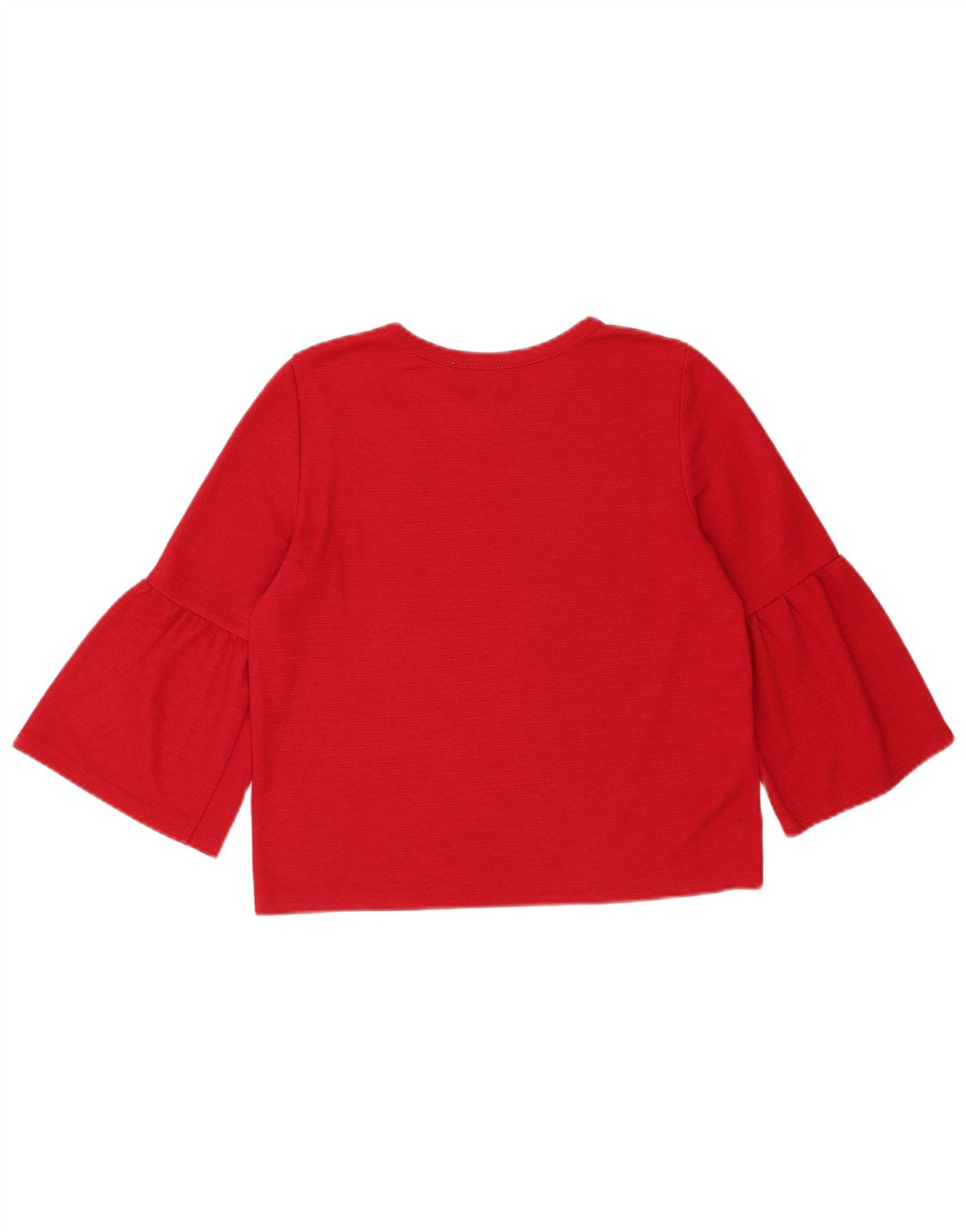 Top pentru femei Zara cu mâneci 3/4 UK 12 Medium Red