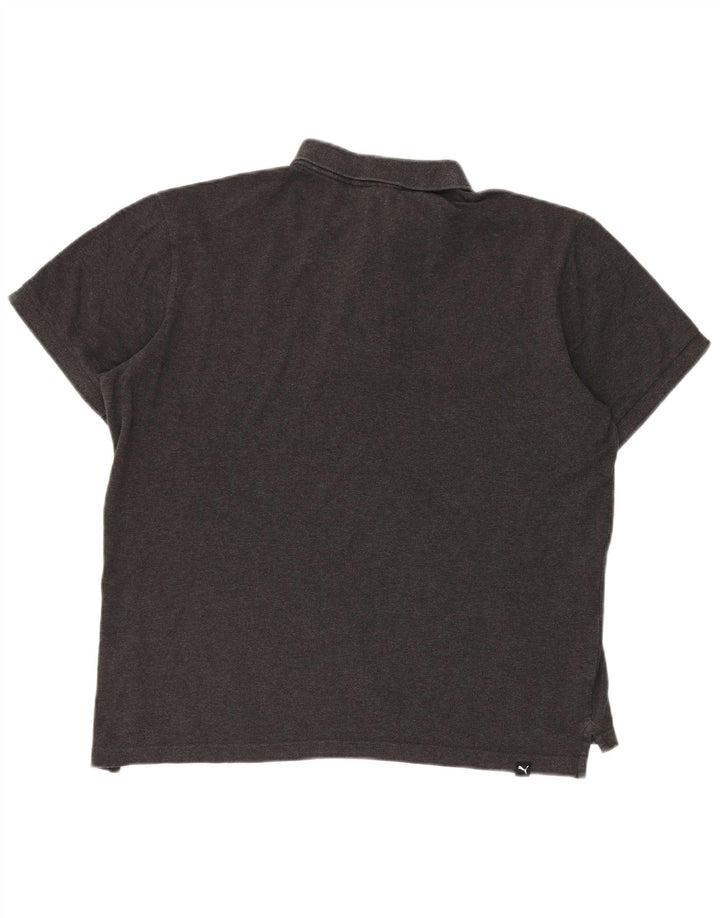 Tricou polo Puma pentru bărbați, bumbac gri mare