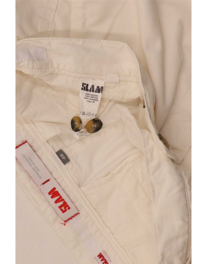 Pantaloni scurți chino pentru bărbați Slam IT 48 Medium W32 Bumbac alb