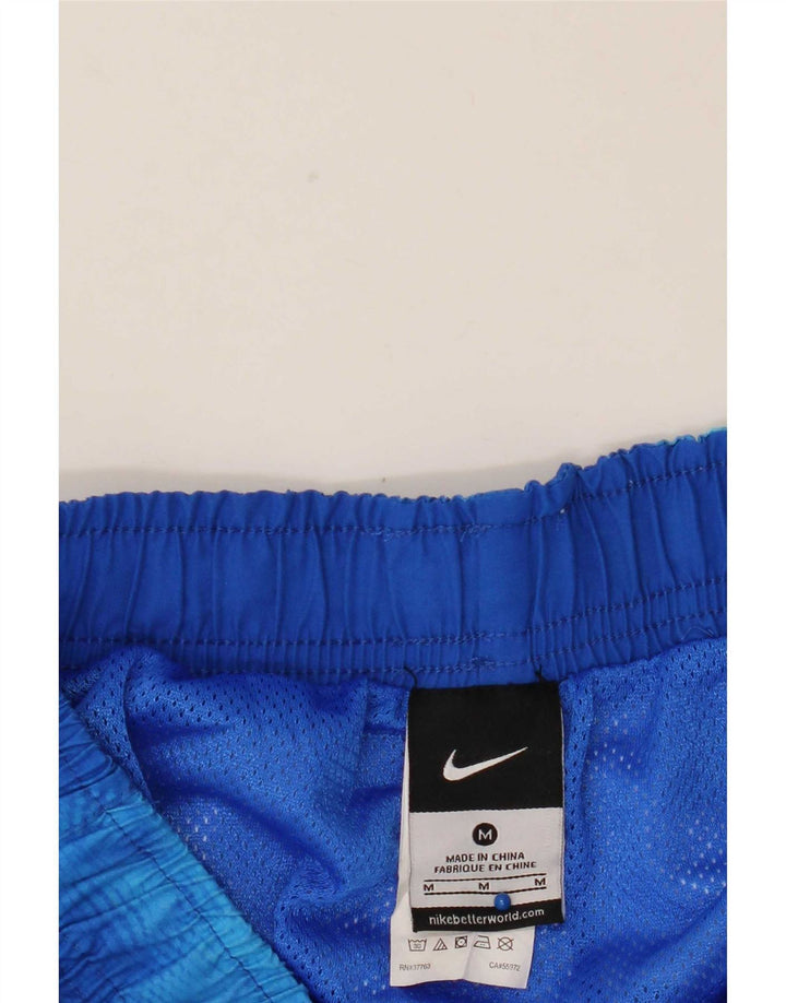 Pantaloni scurți de înot Nike pentru bărbați, albastru mediu, poliester Tie Dye