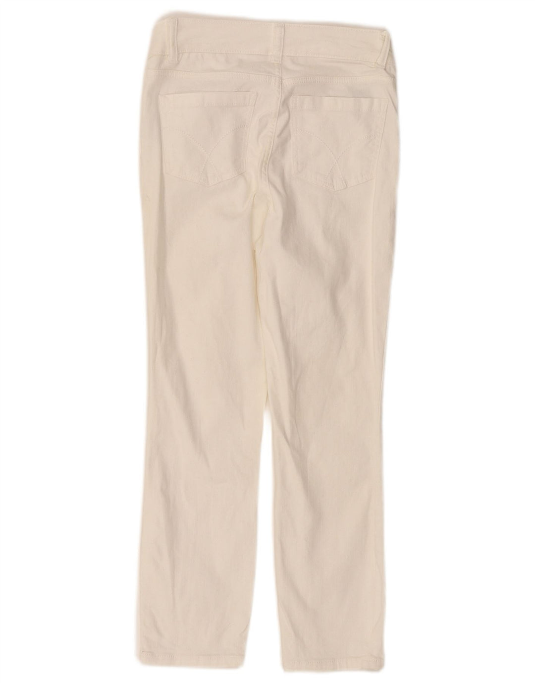 CREW CLOTHING Blugi tăiați pentru femei cu talie joasă UK 8 Mici L26 L23 Alb