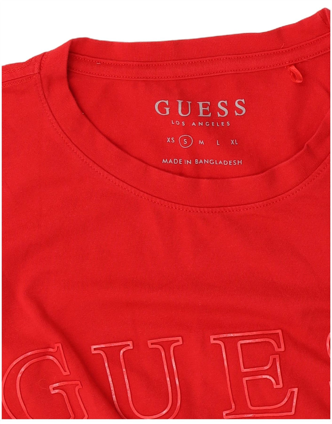 Tricou grafic Guess pentru femei Top UK 10 Small Red