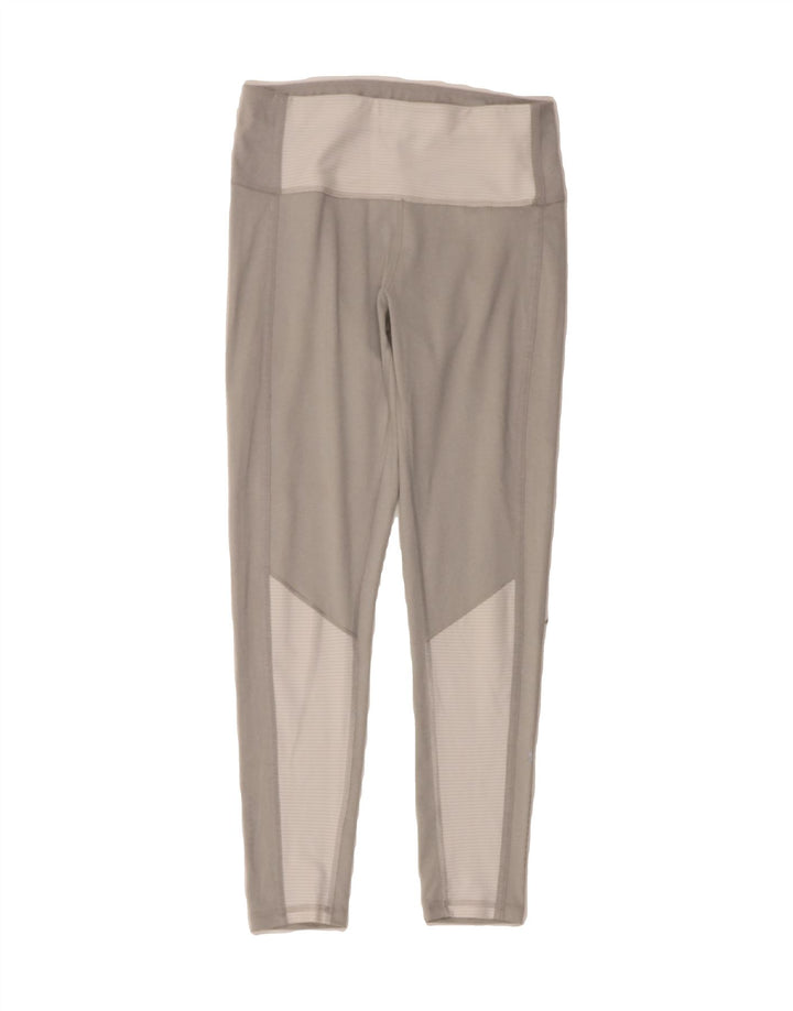 PUMA Womens Crop Leggings UK 8 Small  Beige Colourblock Polyester Vintage Puma and Second-Hand Puma from Messina Hembry 