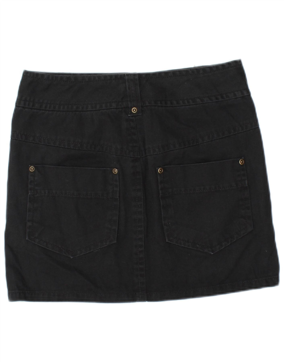 Fusta mini denim pentru femei BENETTON W28 Medium Black