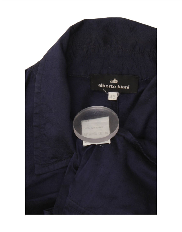 Alberto Biani Bomber Damă IT 46 Mare Bleumarin Mătase
