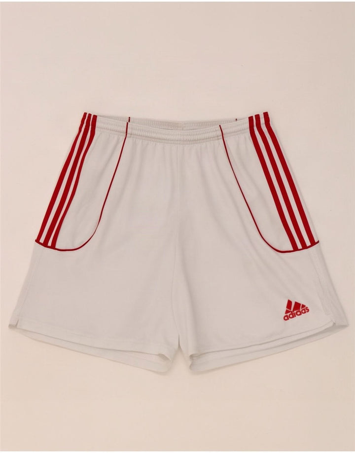 Pantaloni scurți sport pentru bărbați Adidas Climalite, mari, alb, din poliester