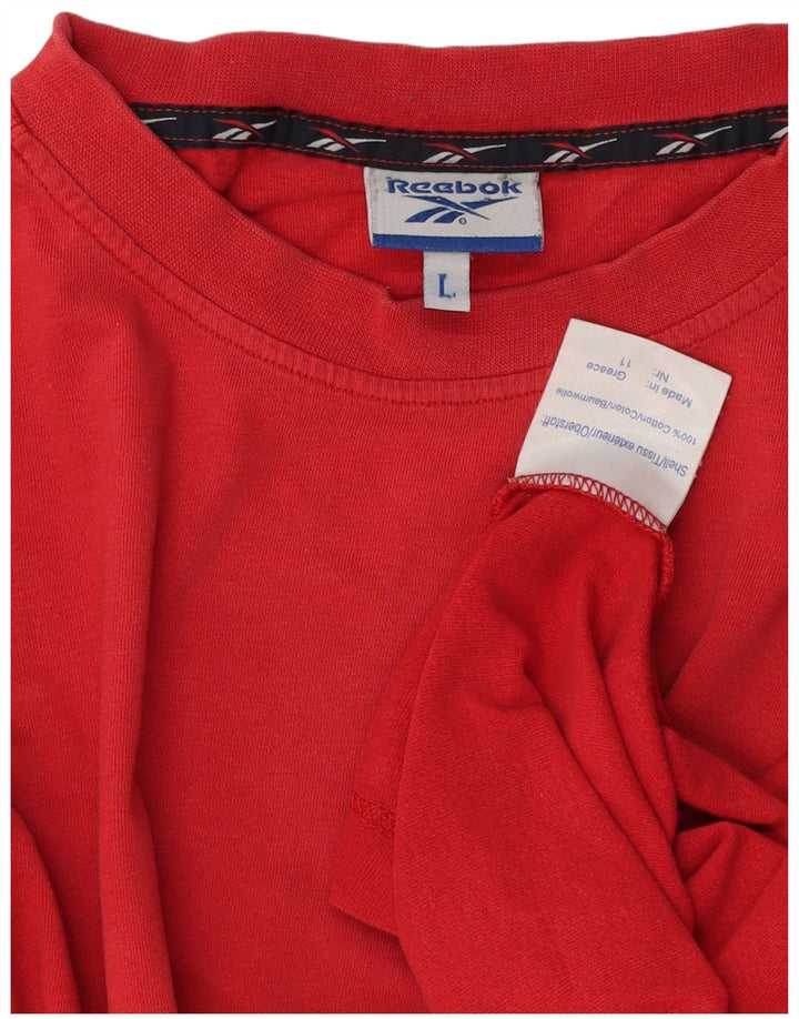 Tricou Reebok pentru bărbați Top mare bumbac roșu
