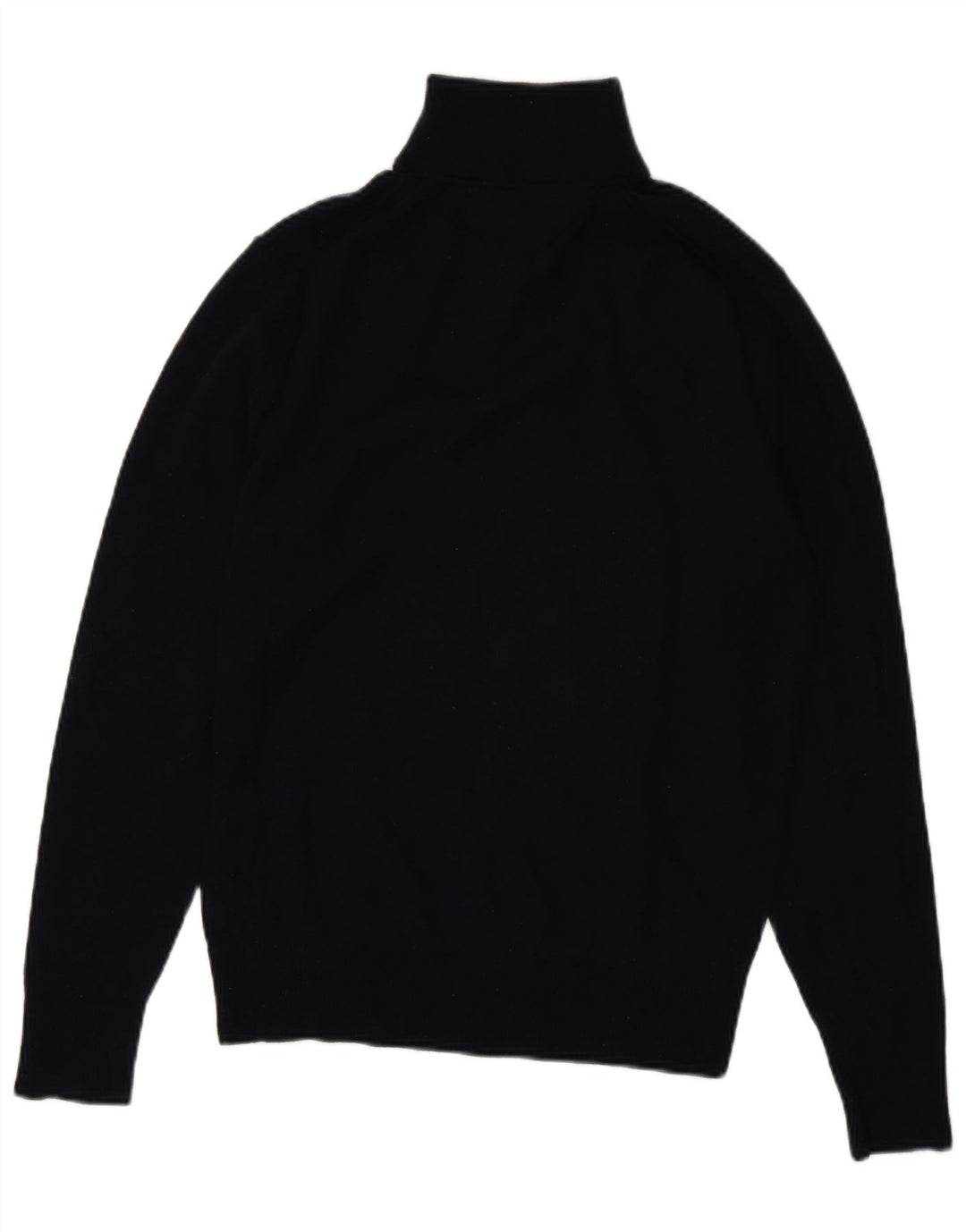 TOMMY HILFIGER Pulover pentru bărbați, cu fermoar, cu gât, lână de miel, mare, bleumarin