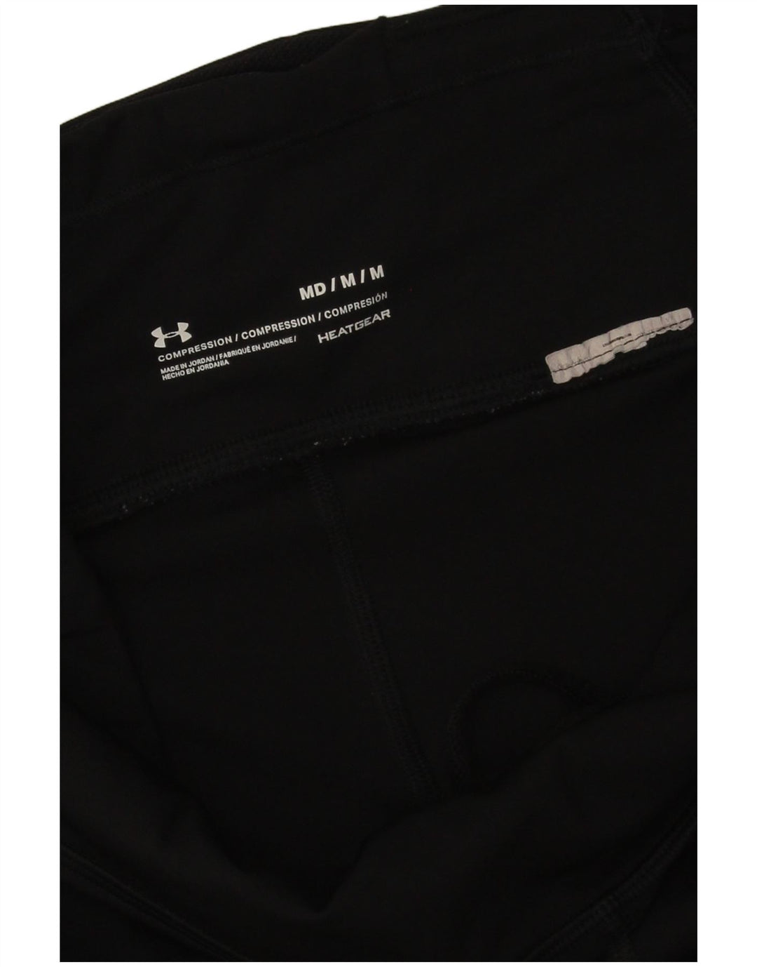 Leggings Under Armour pentru femei Heat Gear cu model abstract UK 12 Medium Black