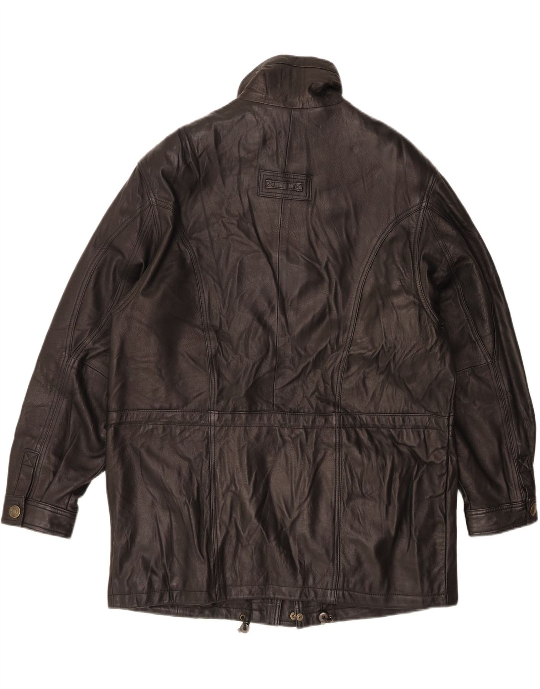 Geacă din piele vintage pentru bărbați IT 52 XL din piele neagră