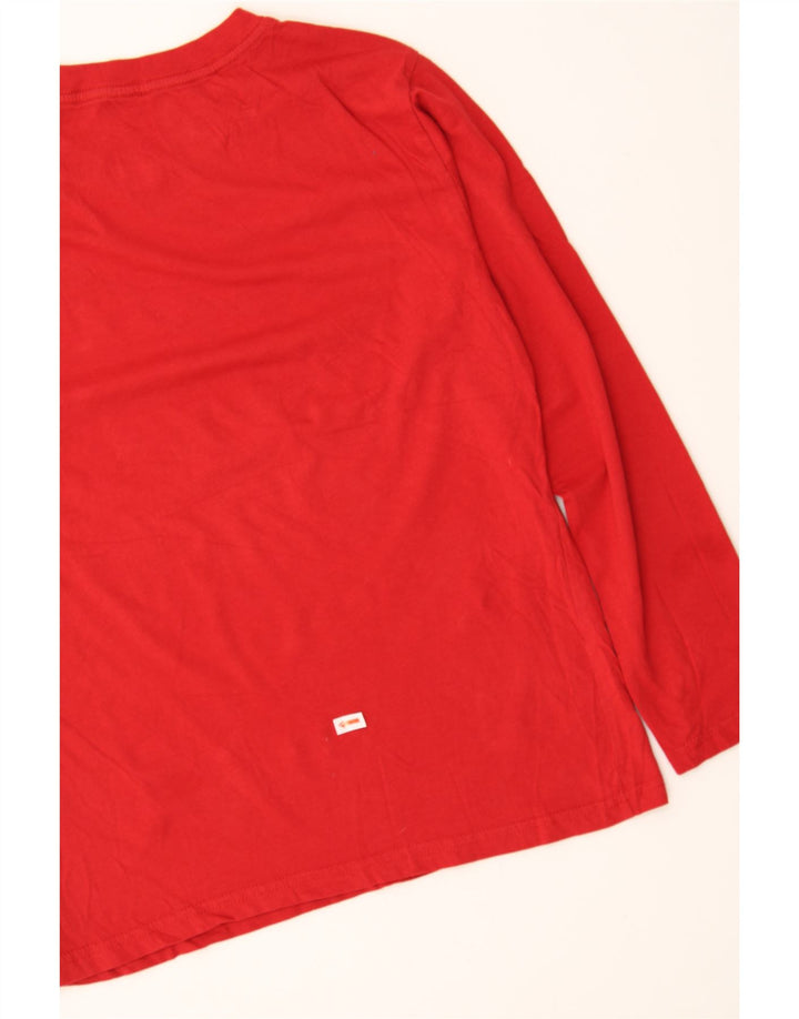 TOMMY HILFIGER Boys Graphic Top Long Sleeve 12-13 Years Medium Red Cotton Vintage Tommy Hilfiger and Second-Hand Tommy Hilfiger from Messina Hembry 