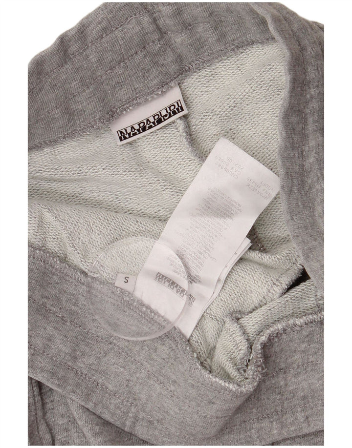 Napapijri Pantaloni de trening cu grafică pentru bărbați Pantaloni de jogging mici, gri, pete