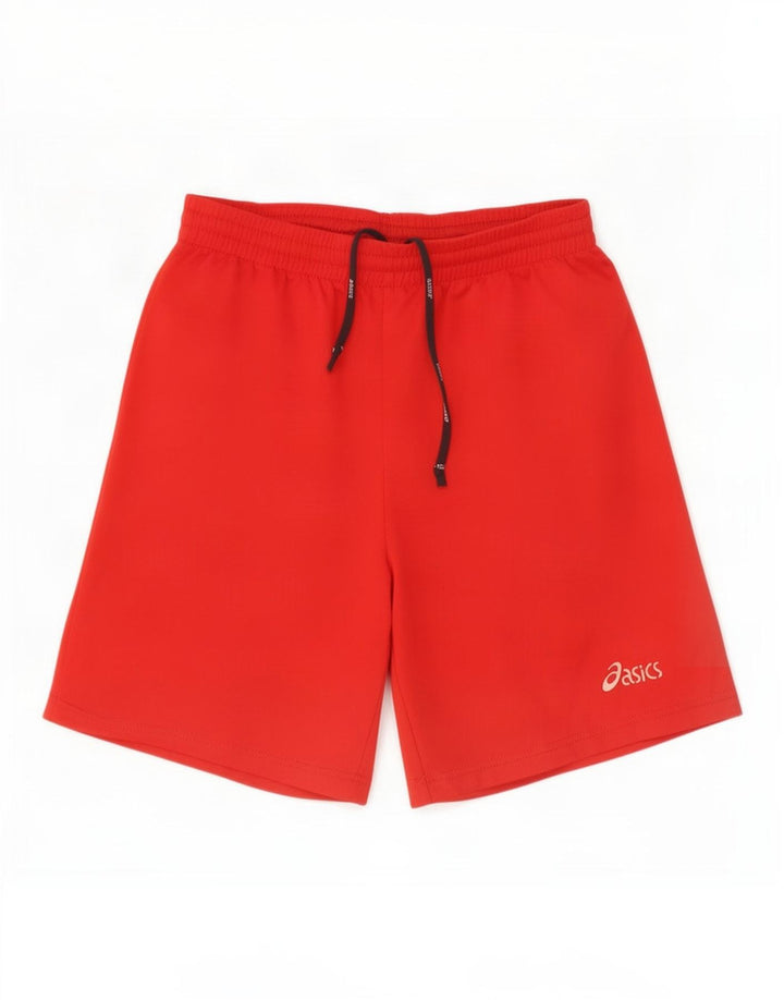 Pantaloni scurți sport Asics pentru bărbați, poliester roșu mediu