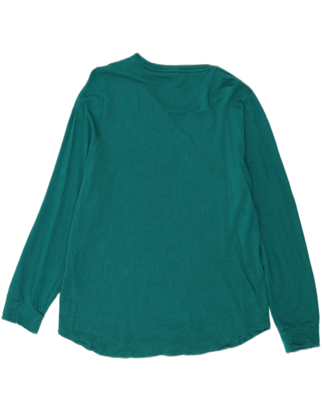 J. CREW Womens Top Long Sleeve UK 16 Large Green Viscose Vintage J. Crew and Second-Hand J. Crew from Messina Hembry 