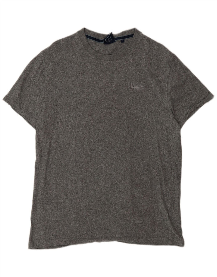 Tricou Superdry pentru bărbați Top mare din bumbac cu pete gri