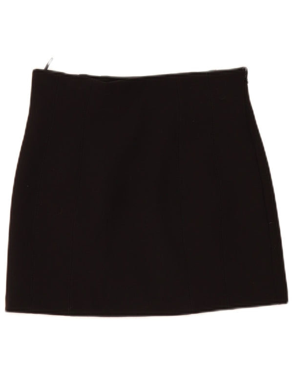Fusta mini pentru femei Zara Medium W28 Poliester negru