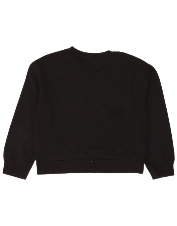 Pulover supradimensionat pentru femei Trafaluc Zara UK 10 Bumbac negru mic