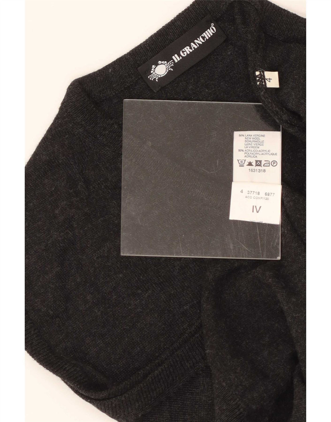 Vesta pentru bărbați Il Granchio Tank Top Medium Gri Lână virgină