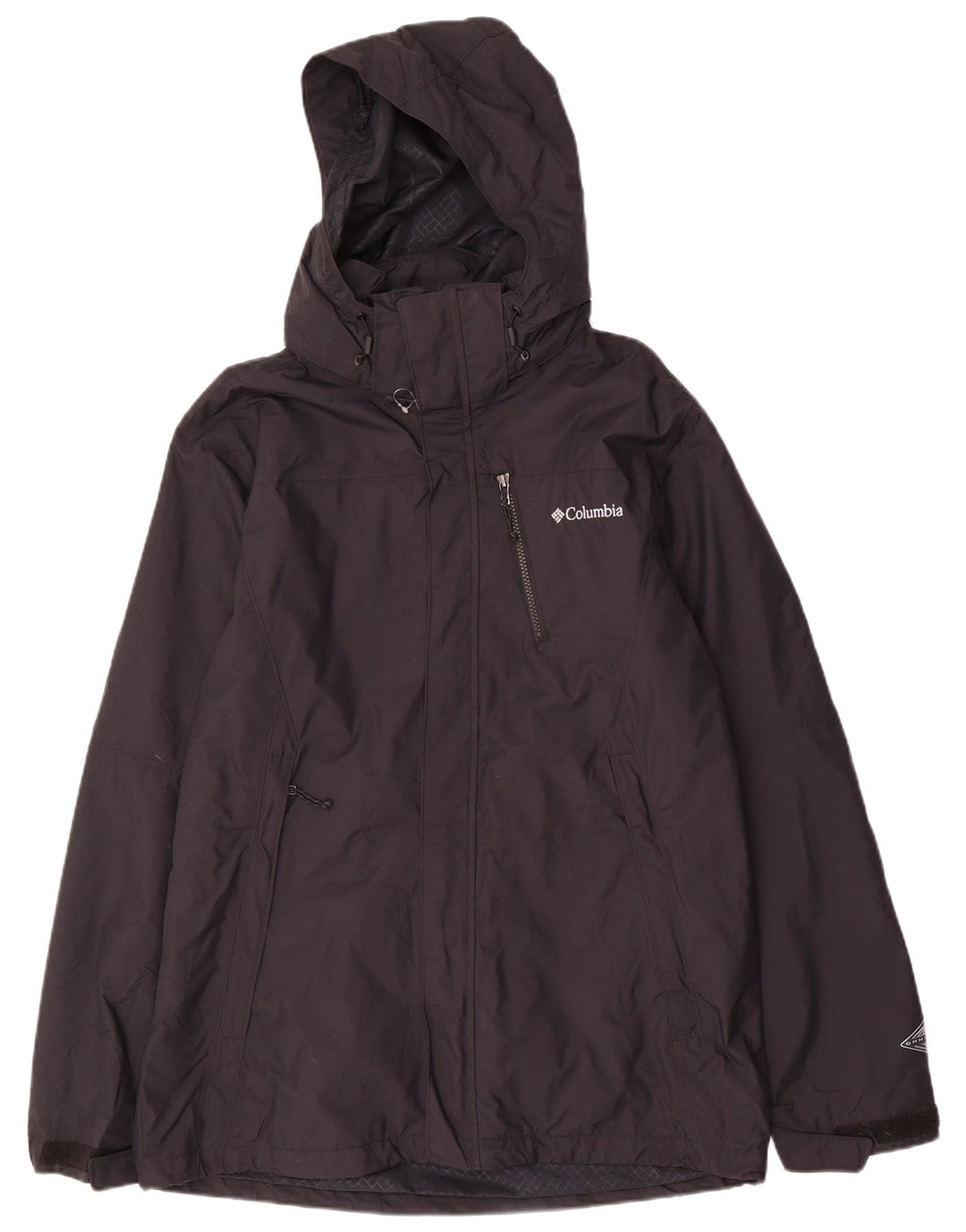 Jachetă de vânt cu glugă pentru bărbați COLUMBIA Omni-Tech UK 38, mediu negru, nailon