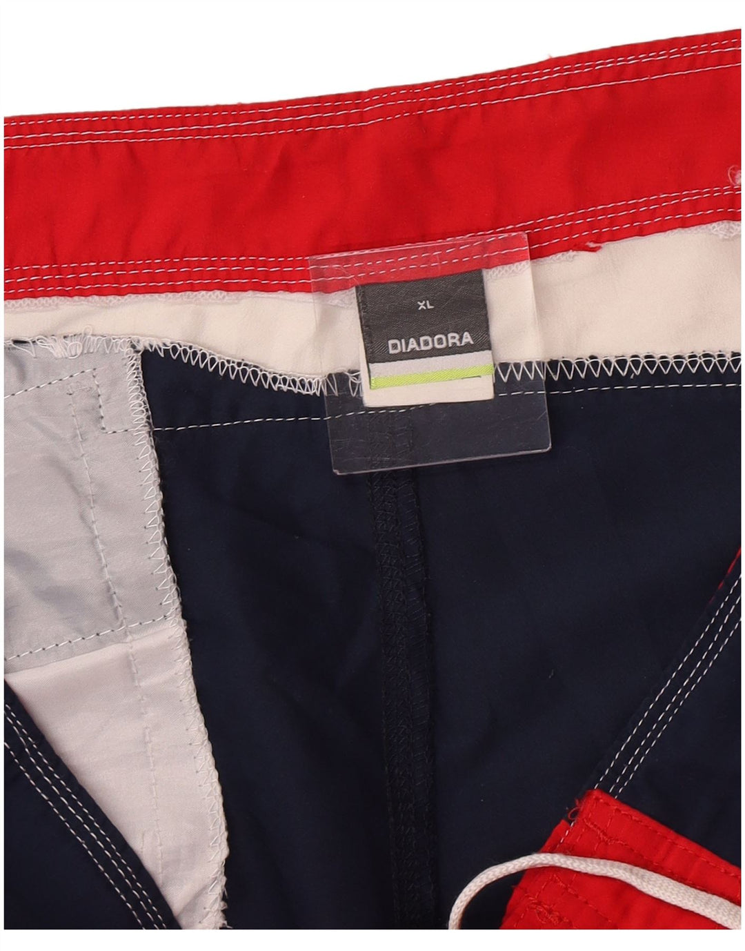 Pantaloni scurți de înot grafic pentru bărbați Diadora, XL, roșu, poliester color bloc