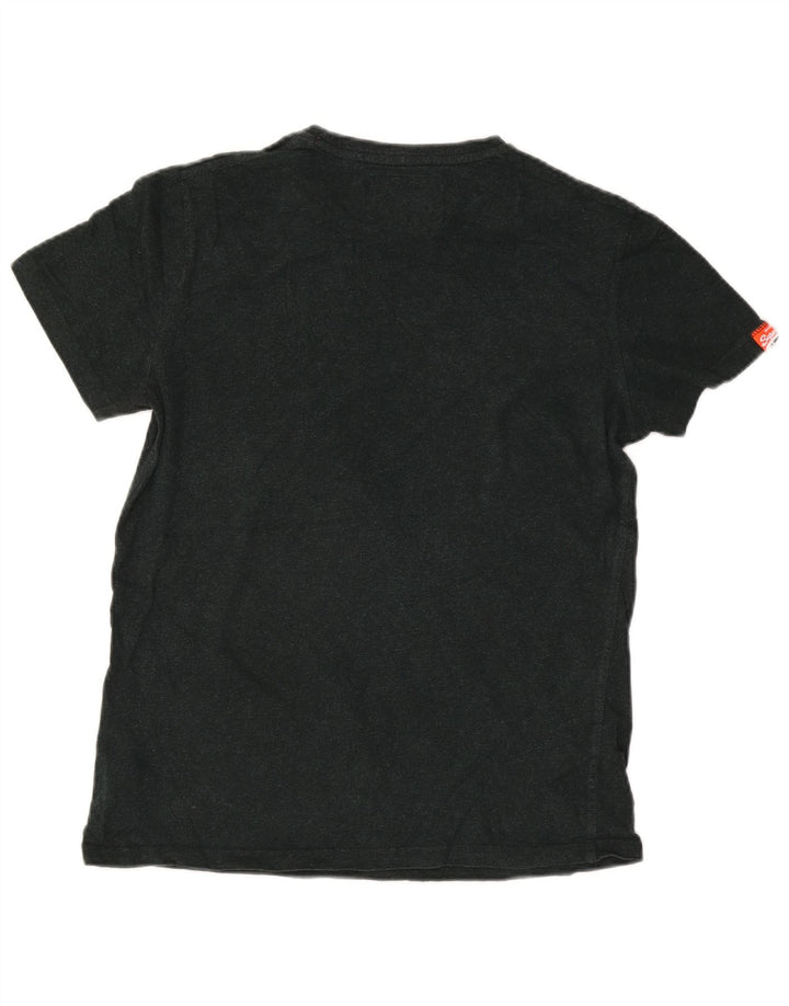 Tricou Superdry pentru bărbați Top mare din bumbac negru
