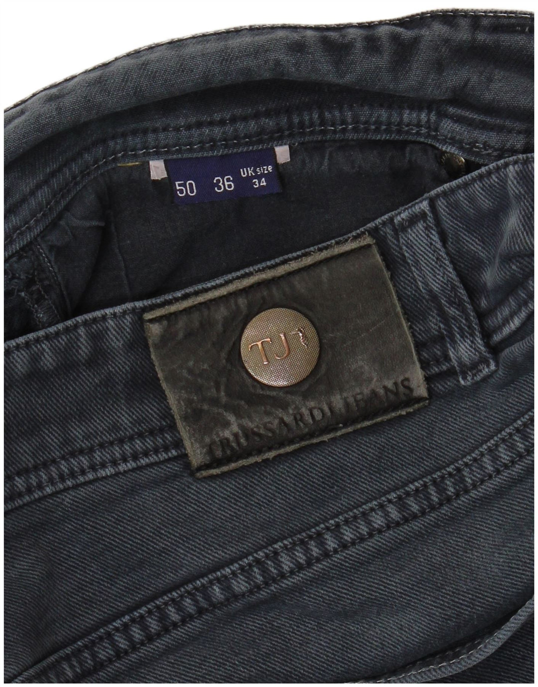 TRUSSARDI Blugi drepti pentru bărbați IT 50 Large W34 L28 Blue
