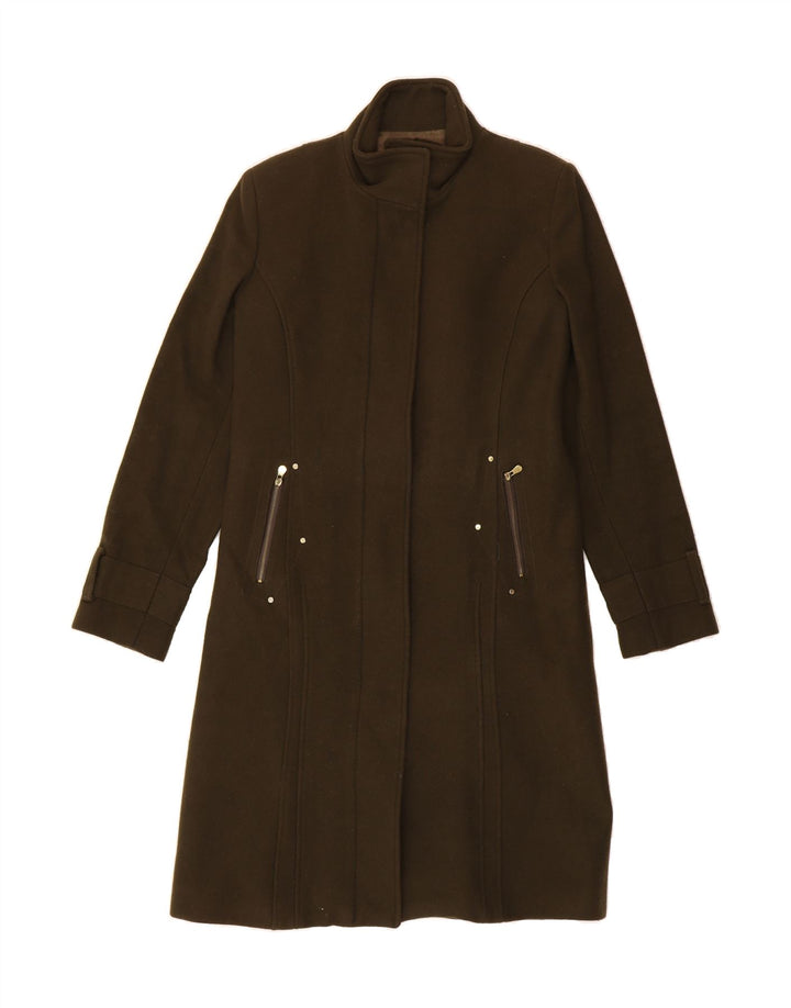 GUESS Womens Overcoat IT 48 XL Green Virgin Wool Vintage Guess and Second-Hand Guess from Messina Hembry 
