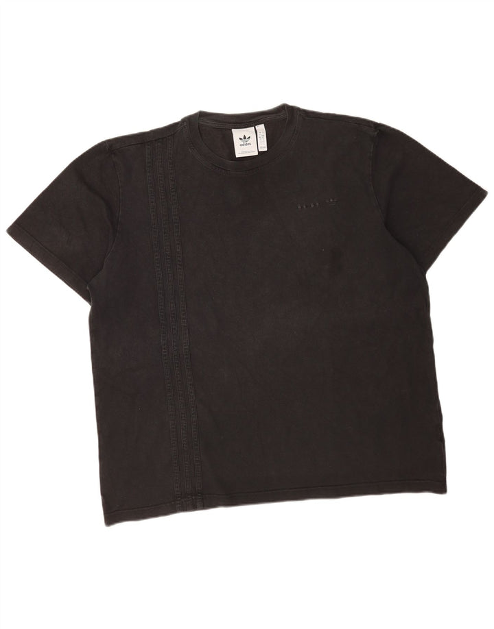 Tricou pentru bărbați Adidas Top mare, negru, bumbac