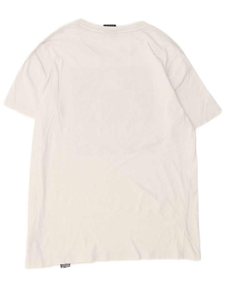UMBRO Mens Graphic T-Shirt Top XL White Cotton