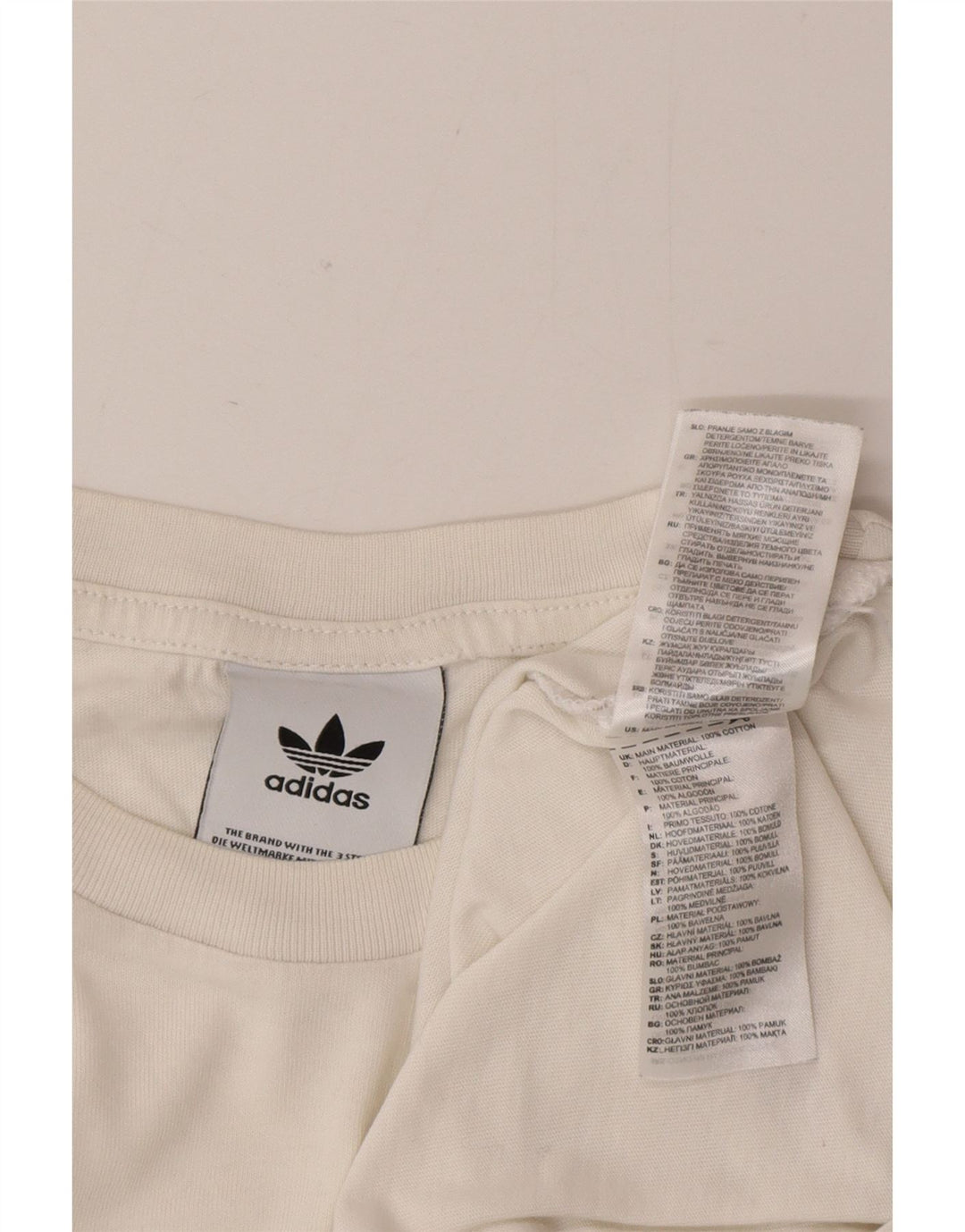 Tricou grafic pentru bărbați Adidas Top Medium White Bumbac