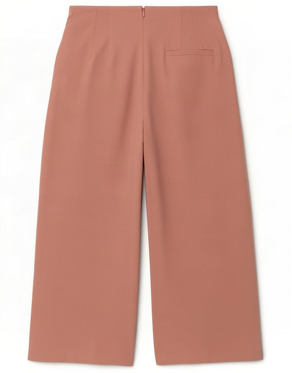 Topshop Pantaloni tăiați cu talie înaltă pentru femei UK 8 Small W27 L23 Pink