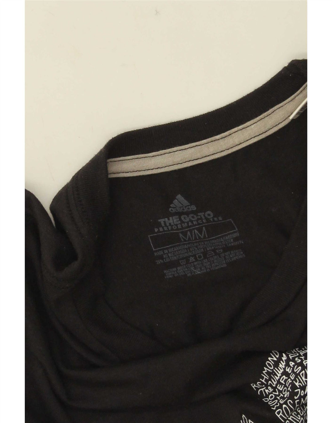 Tricou cu grafic Orlando pentru bărbați Adidas Top Mediu Poliester Negru