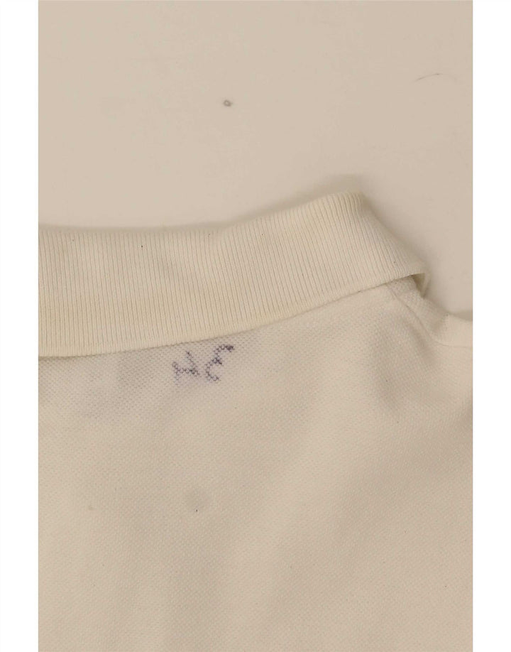 Tricou polo Moschino pentru bărbați, bumbac alb mediu
