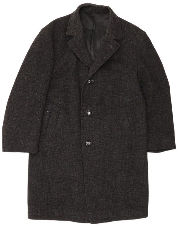 Vintage Mens Overcoat UK 38 Medium Grey