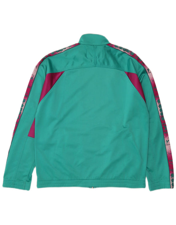 Jachetă de top pentru trening grafic Diadora pentru bărbați UK 38 Medium Green Colorblock