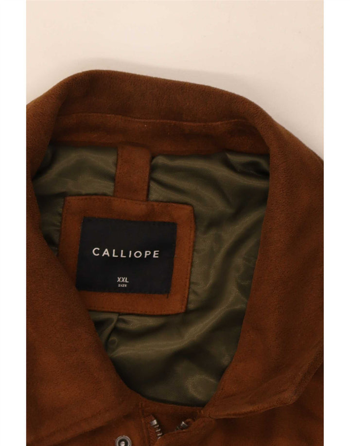 Jachetă Bomber pentru bărbați Calliope UK 44 2XL Maro